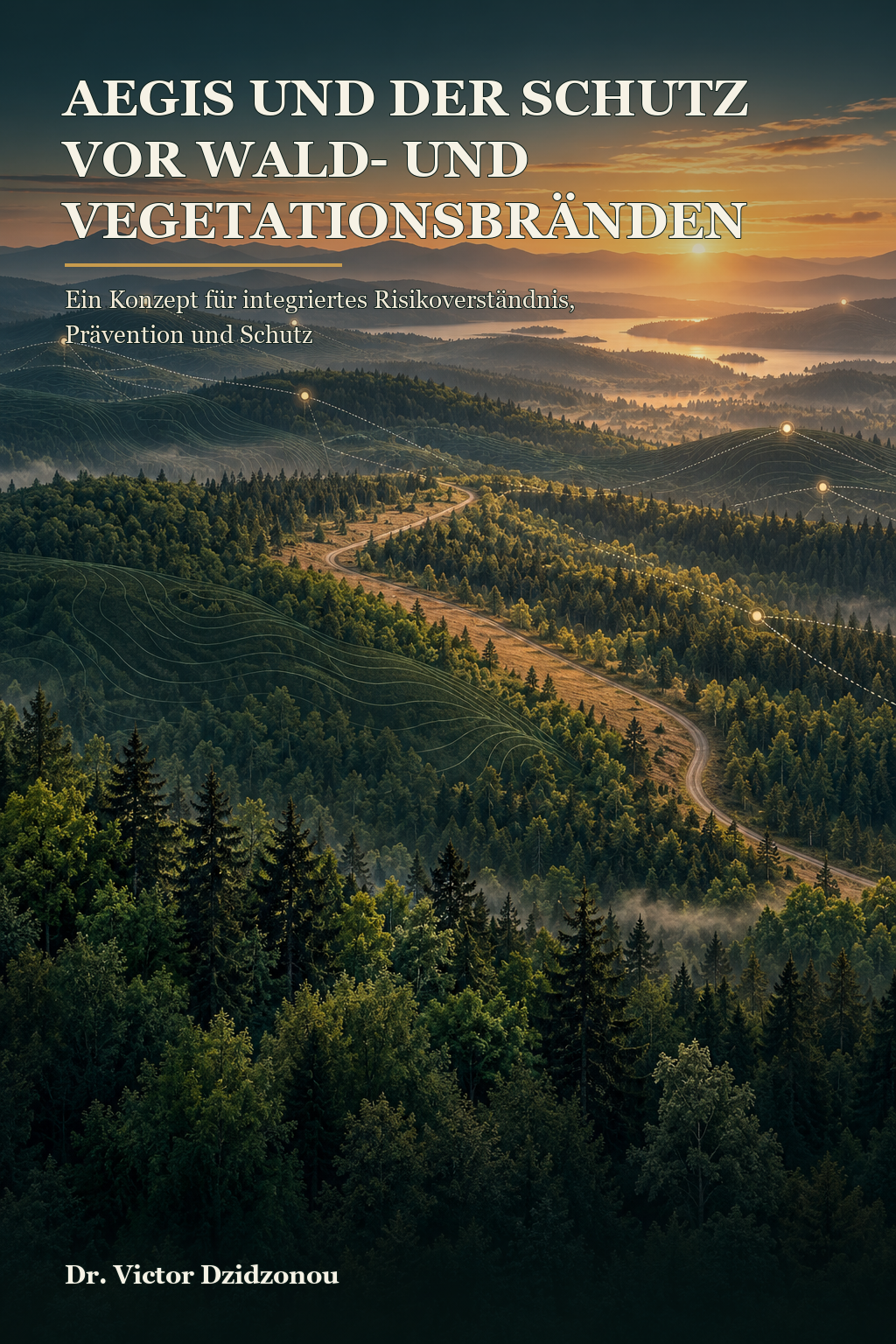 Gestaltungsentwurf des Buches AEGIS und der Schutz vor Wald- und Vegetationsbränden
